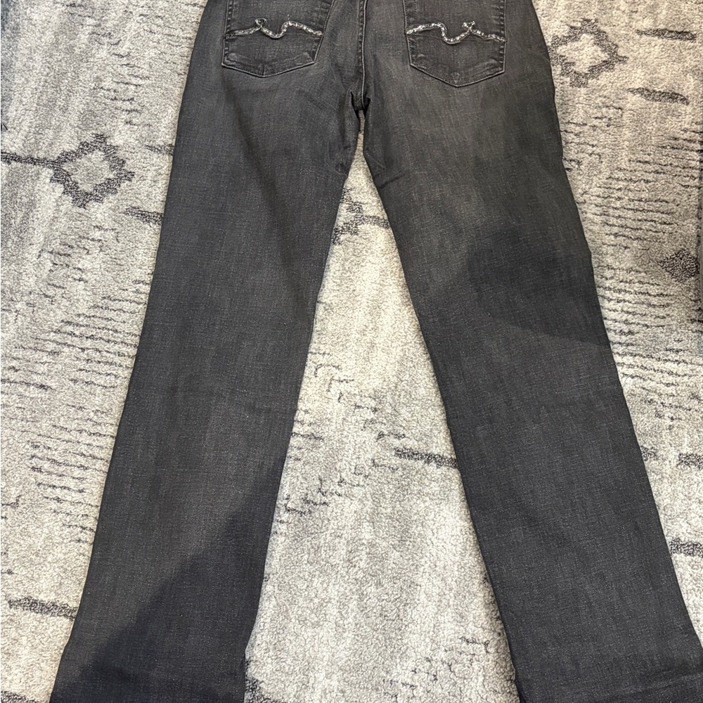 7 For All Mankind Dark Indigo Denim Jeans with Red Size Tab